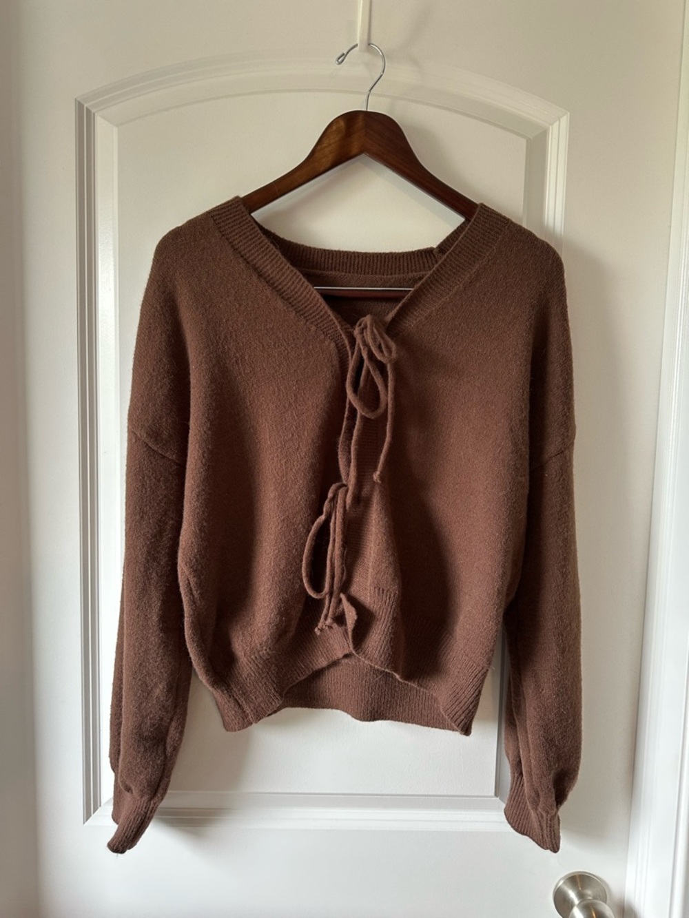 Cozy Brown Knit Two-Piece Set - Picture 3 of 7